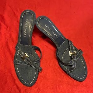 Blue Jean slingback sandal low heel